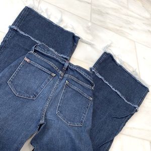 Lacie & Olivia size 25 high t waisted. Super large & long bell bottoms w Fringe